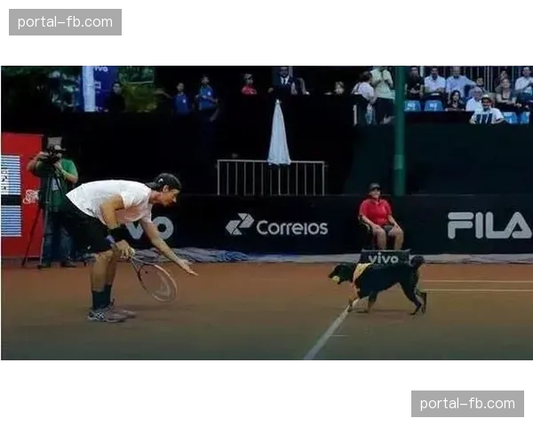 德甲吉祥物“德甲豹”在赛场与小球童互动时意外滑倒